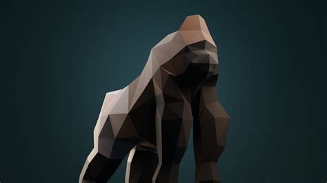 Low Poly Gorilla Character Creation In Blender Part 3 Youtube