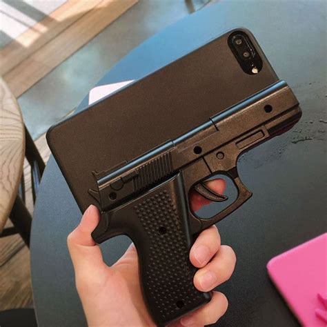 3d Model Gun Phone Case Cover For Iphone 11 Pro Max Xr Xs 8 7 6 6s Plus