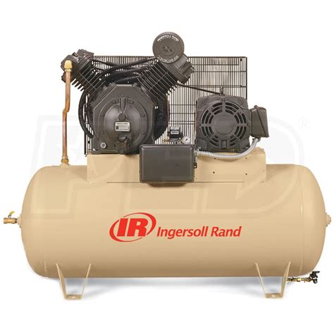 Ingersoll Rand 15 Hp 120 Gallon Two Stage Air Compressor 230v 3 Phase