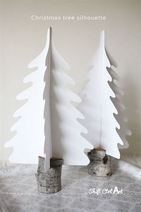Dare to entertain: Silhouette Christmas trees in DIY branch holders