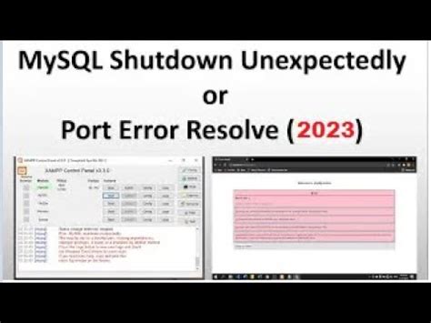 How To Fix MySQL Shutdown Unexpectedly Error 2022 How To Change