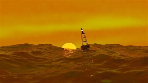 Ocean Sunset 3d Model Animated Cgtrader