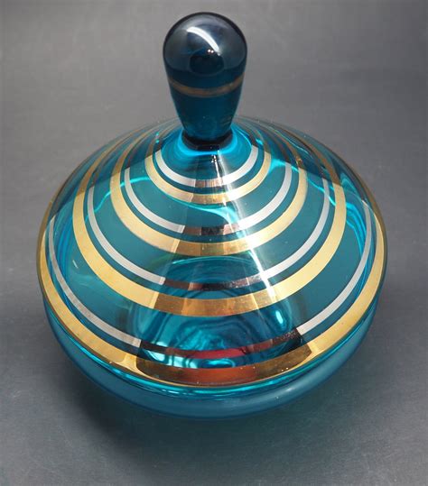 Vintage 1960 S Italian Art Glass Empoli Apothecary Jar Etsy