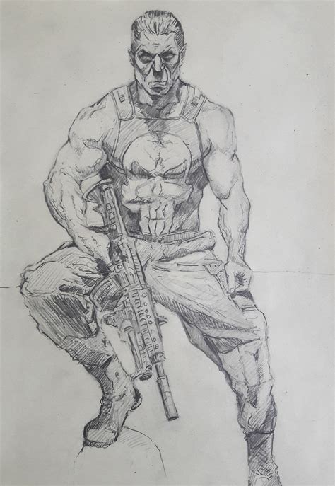 Marko Milović Punisher Fan Comic Art