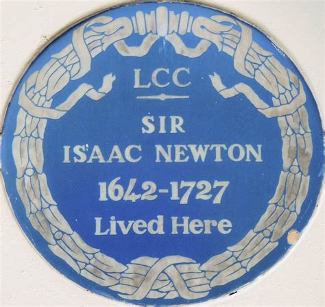 Isaac Newton Jermyn Street London Uk Blue Plaques On