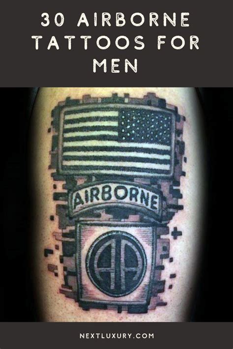 30 Airborne Tattoos For Men Military Ink Design Ideas Airborne