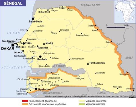 Carte Du Sénégal Plusieurs Carte Du Pays De Louest De Lafrique