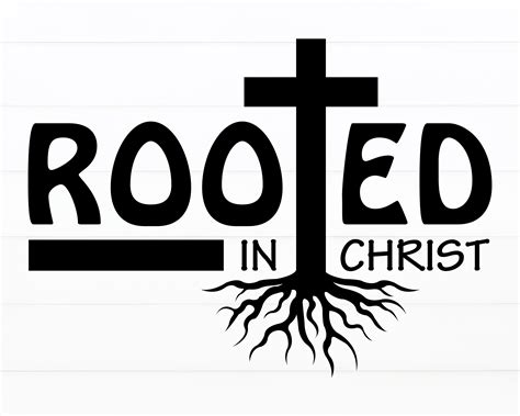 Rooted In Christ Svg Cross Svg Christian Svg Bible Verse Svg Etsy Israel