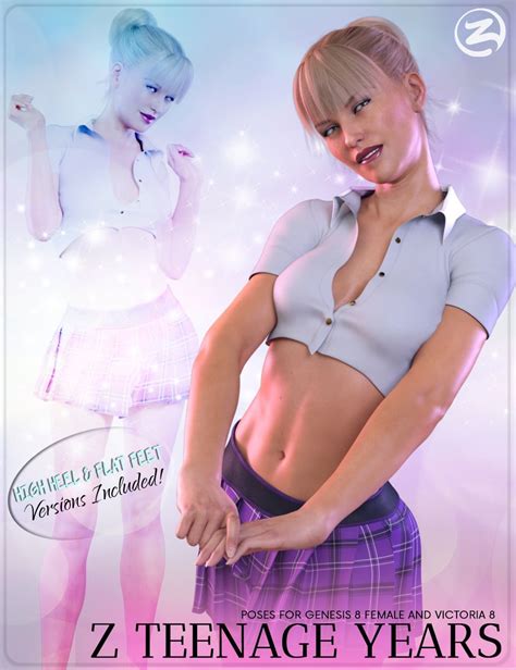 Z Teenage Years Poses For Genesis 8 Female And Victoria 8 ⋆ Freebies Daz 3d