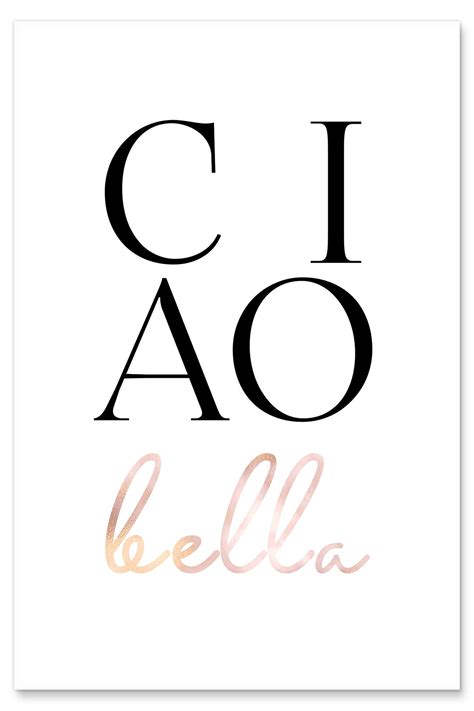 Ciao Bella Print By Ohkimiko Posterlounge