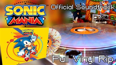 Sonic Mania Limited Edition Splatter Vinyl Album Data Discs
