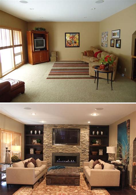 unbelievable transformation in before and after images living room design modern living room