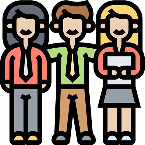 Employee Relations Unity Collaboration Coworker Icon Download On