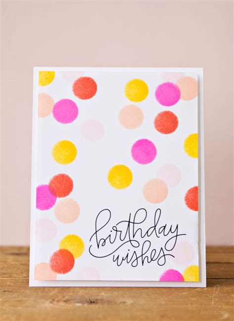 Quick And Easy Dauber Dots Birthday Cardmaking Tutorial