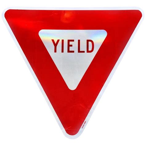 Massive Yield Road Sign For Sale At 1stdibs