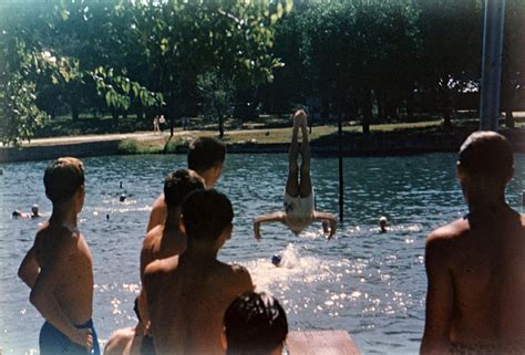 Boys Swimming In Lake