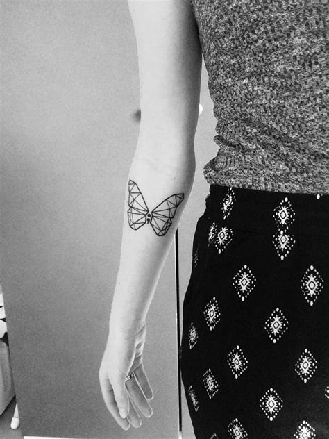 My First Tattoo Dont Kill The Butterfly Mini Tattoos Tattoos Geometric Tattoo