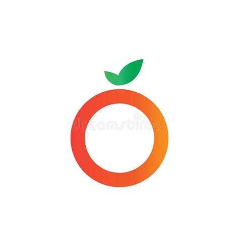 Orange Fruit Logo Vector Illustration Stock Vector Illustration Of