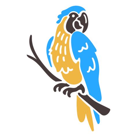 Macaw Tropical Bird Doodle Transparent Png And Svg Vector File