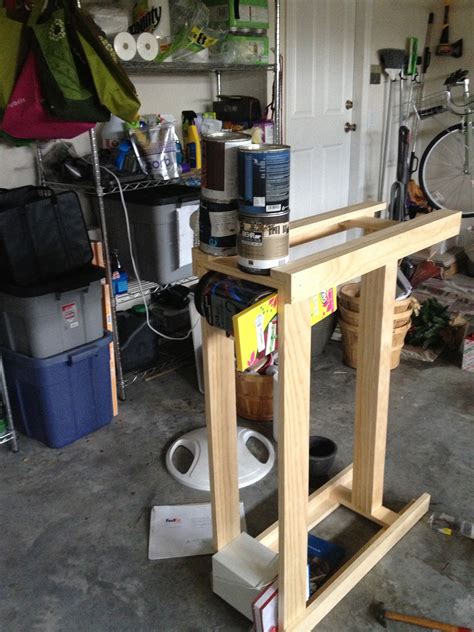 Prob needs a light varnish. Building the Hyde Pottery Barn console table - Overthrow ...