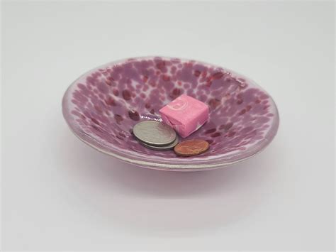 Fused Glass Art Dish Home Décor Pinks Alicia Abrams