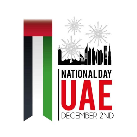 Uae Banner With Flag To Celebrate The National Day 1311522 Vector Art