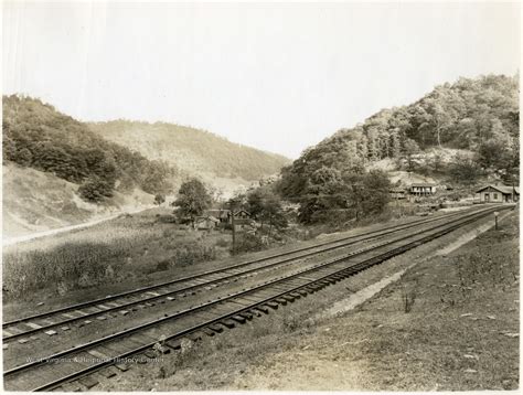 Railroad Tracks Leading Into Dingess W Va Looking East West
