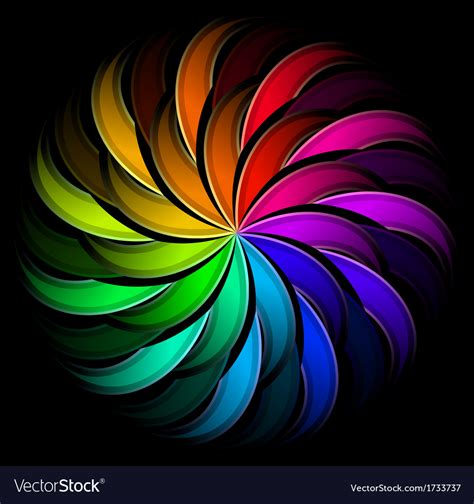 Rainbow Swirls Royalty Free Vector Image Vectorstock