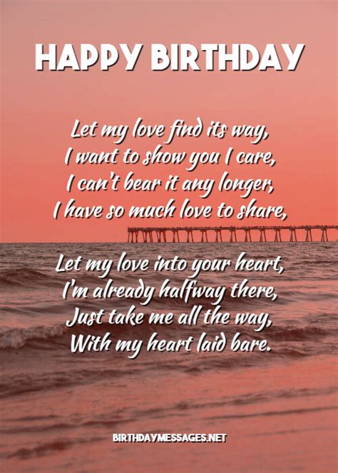 Happy Birthday Poem Love