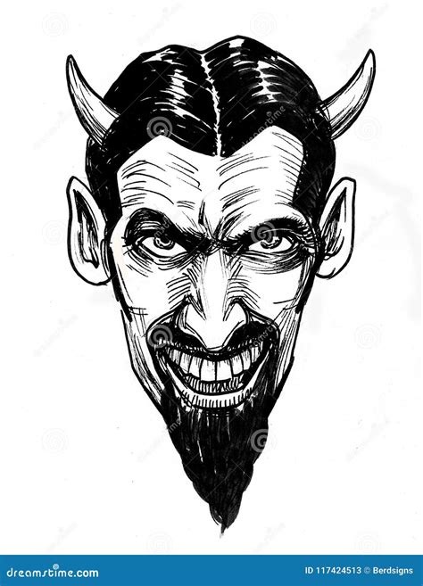Devil S Face Stock Illustration Illustration Of Demon 117424513