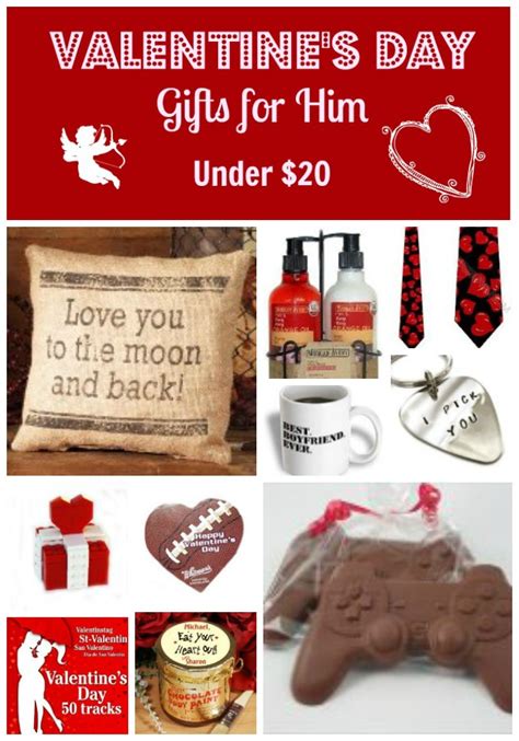 Want more great valentine's day ideas for him? Valentine's Day Gifts for Him Under $20! - A Spark of ...