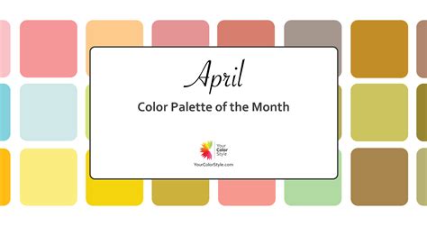 April Color Palette Of The Month 2023
