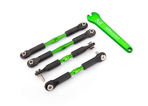 Traxxas Turnbuckles Aluminum Green Anodized Camber Links Front