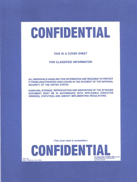 Confidential Cover Sheet Fill Online Printable Fillable Blank