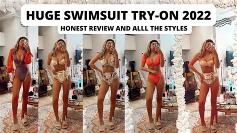 huge bikini try on haul affordable swimsuit review honest cupshe review youtube