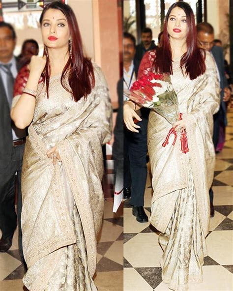 Aishwarya Rai Bachchan Looks Gorgeous In A Sabyasachi Saree At The