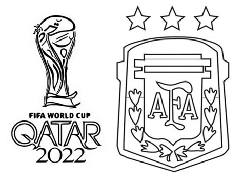Dibujos De La Copa Mundial De Fútbol 2022 Para Colorear Descargar E
