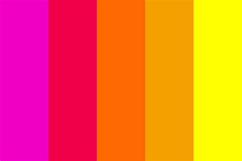 80s Retro Sunset Color Palette