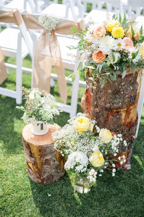 100 Fab Country Rustic Wedding Ideas With Tree Stump Page 6 Hi Miss