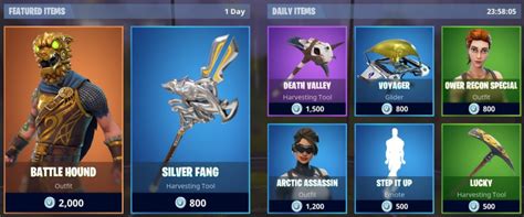 Battle royale — updates daily at 00:00 utc. See what's available in the Fortnite item shop today ...