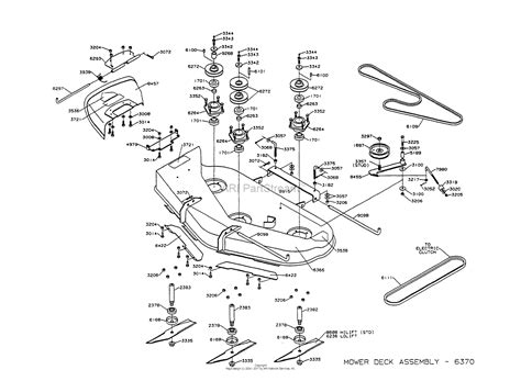 Dixon Ztr 5423 1997 Parts Diagram For Mower Deck Assembly