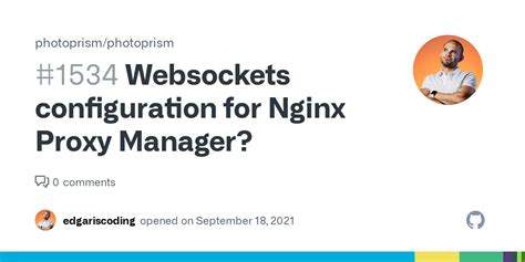 Websockets Configuration For Nginx Proxy Manager Issue Photoprism Photoprism Github
