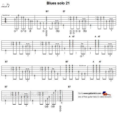 Blues Solo 21 Acoustic Flatpicking