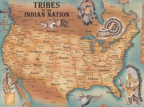 List And Maps Of Native American Tribes Native American Map Native