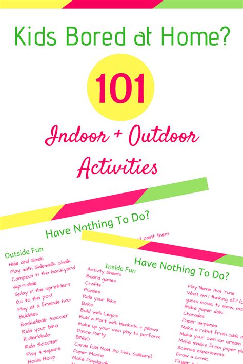 101 Things To Do When Youre Bored Kids Edition Mom