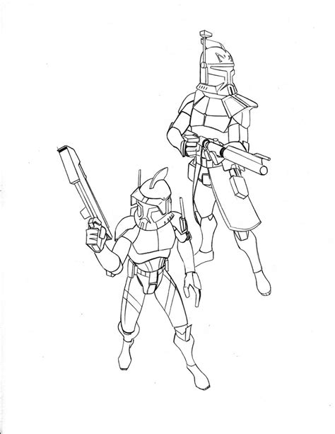 Commander Cody Clone Trooper Coloring Pages 653 X 1224 Jpeg 78