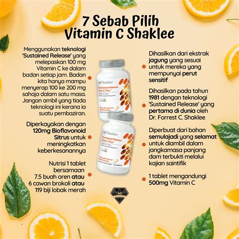 7 Sebab Kenapa Perlu Pilih Vitamin C Shaklee Eina Md Ali Pengedar