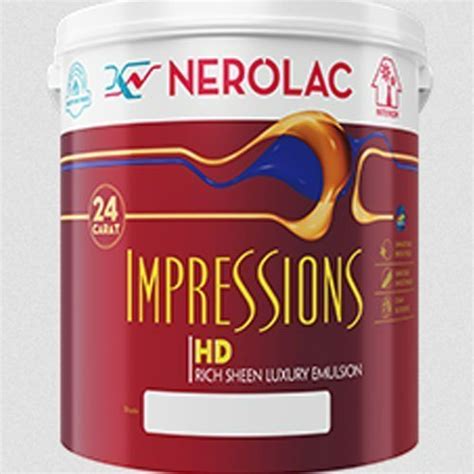 Nerolac Impression Hd Acrylic Exterior Emulsion Pant Pack Of Liter