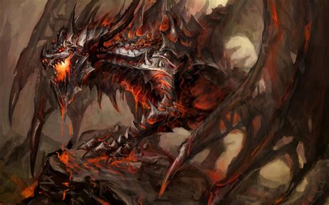 Deathwing Dragon Fantasy Art World Of Warcraft Wallpaper No