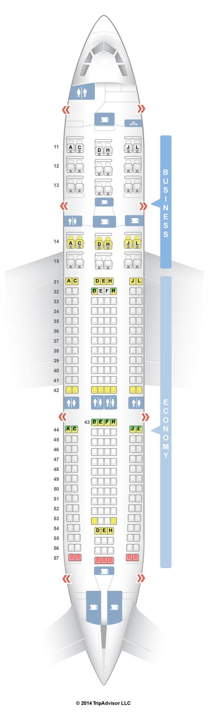 Seatguru Seat Map Air China Airbus A330 200 332 Layout 1